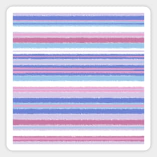 Bigender grunge stripes Magnet